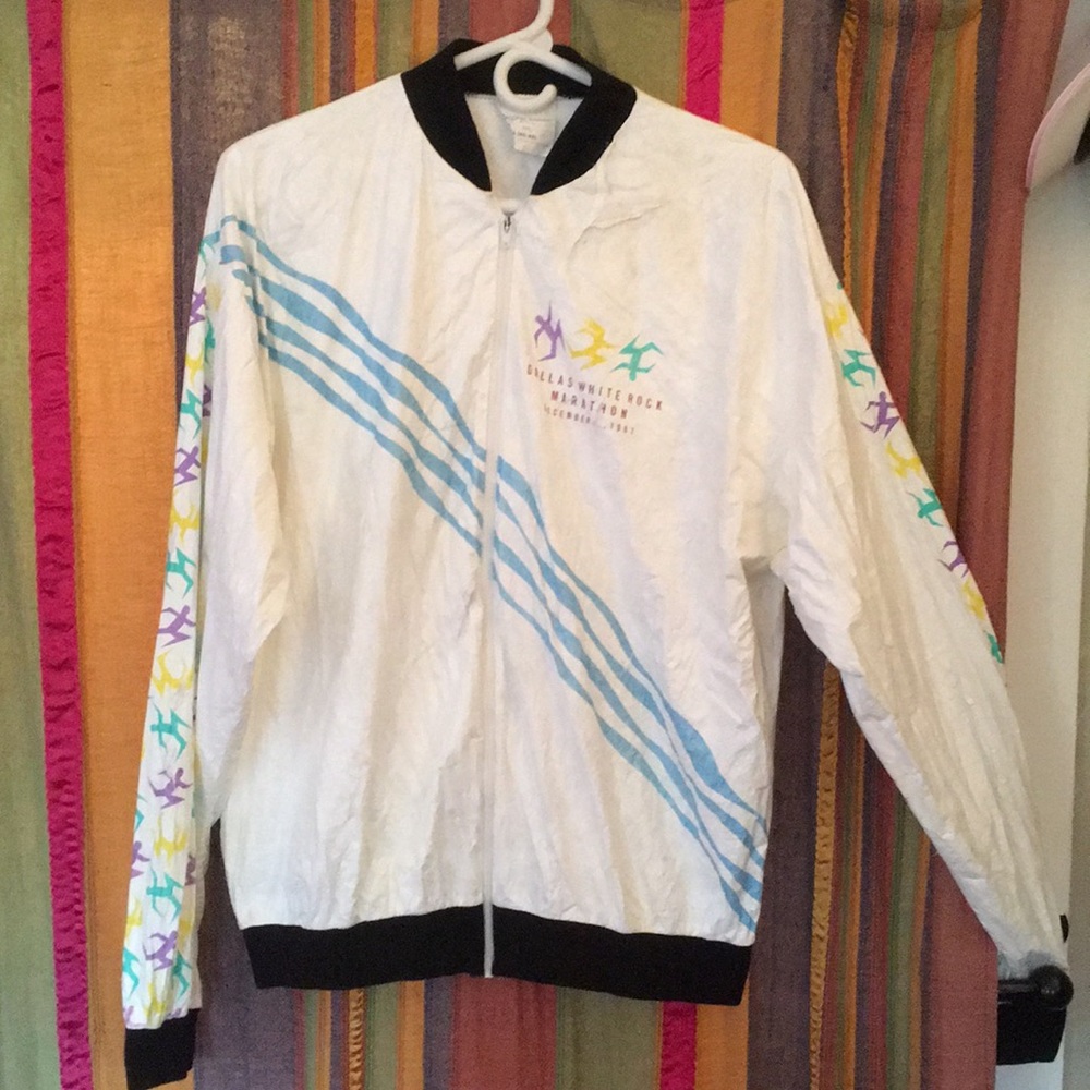 Vintage Dallas marathon track jacket